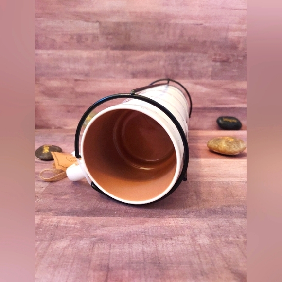 SALE! NWT Boho Evil Eye Set Stackable Coffee Mugs/Tea Cups Metal Organizer Stand - Picture 10 of 16